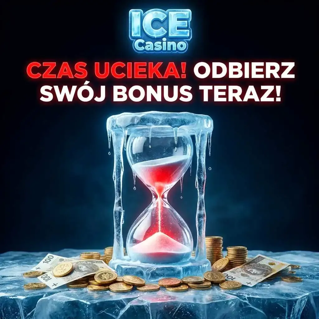 Melting ice hourglass with coins